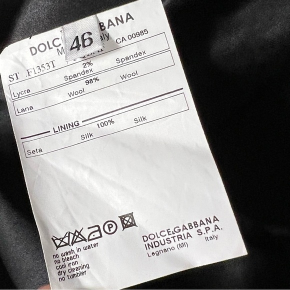 dolce & Gabbana Luxury Plaid Windowpance Check Wool / Silk Blazer Women - Picture 7 of 16